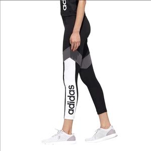 (2 FOR $30) NWOT Adidias leggings BLACK/GREY SMALL